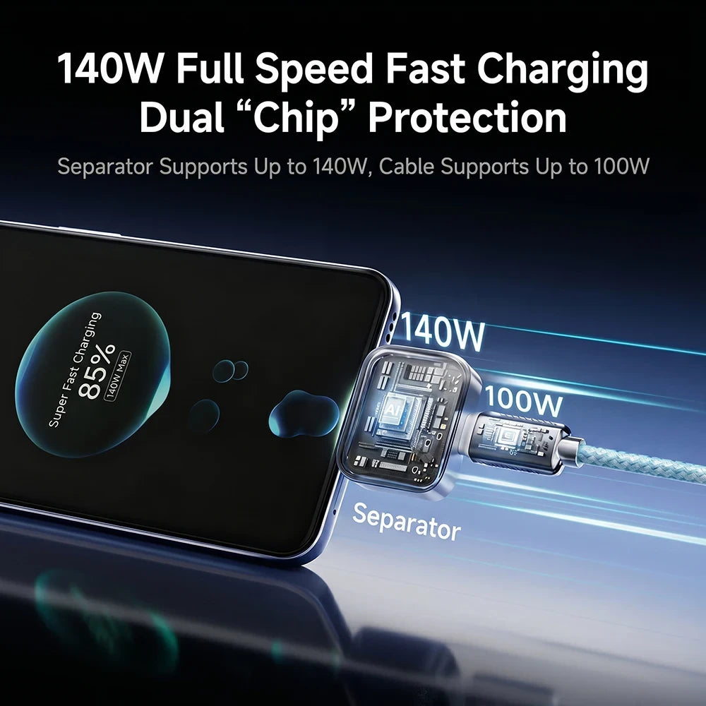 Smart Power-Off Fast Charging Phone Cable
