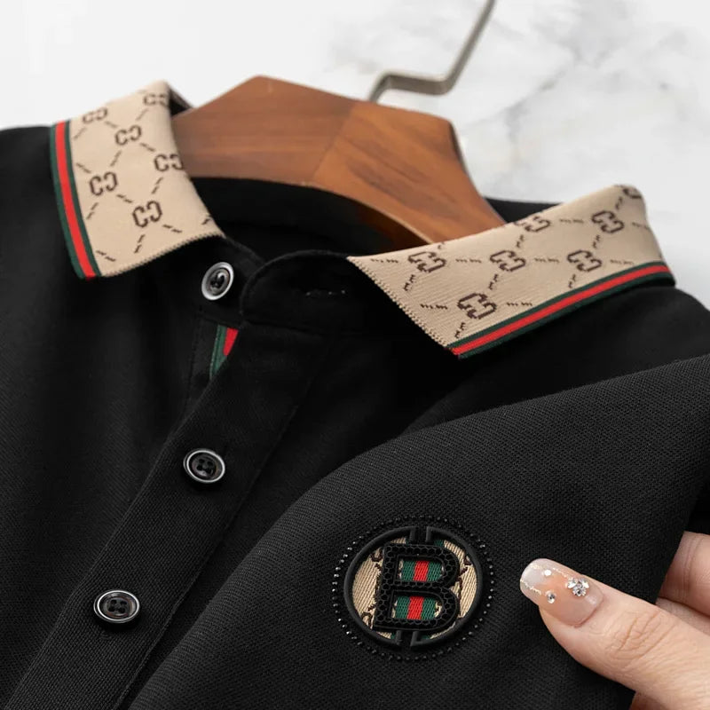 Men's 2025 Sleek Ice Silk Polo Tee