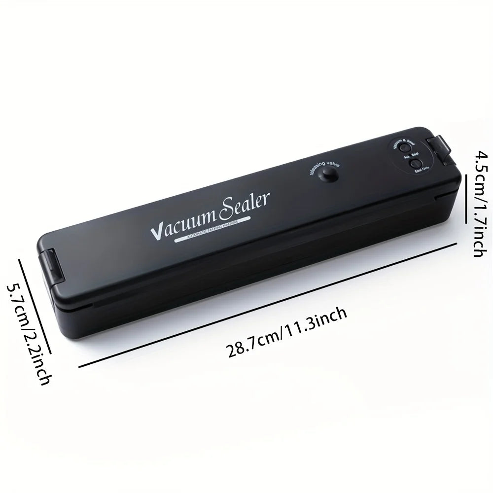 Automatic Food Vacuum Sealer Machine – Dry & Moist Food Saver with 10 Seal Bags for Fresh Storage