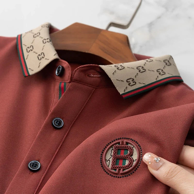 Men's 2025 Sleek Ice Silk Polo Tee