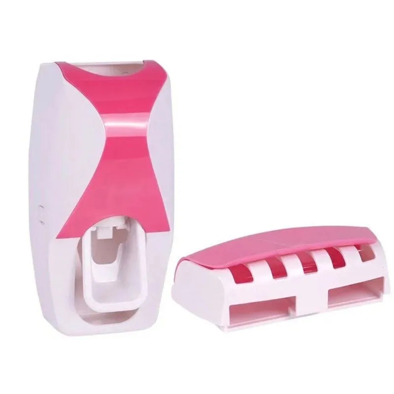 3-in-1 Bathroom Organizer – Toothbrush Holder, Dispenser & Cup Set