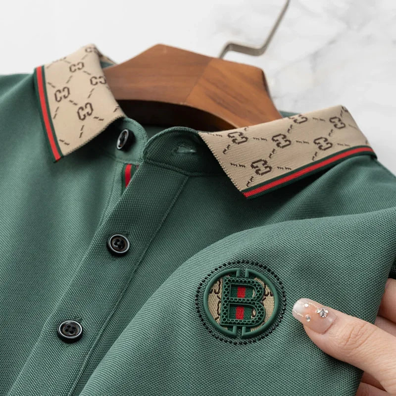 Men's 2025 Sleek Ice Silk Polo Tee