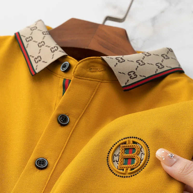 Men's 2025 Sleek Ice Silk Polo Tee