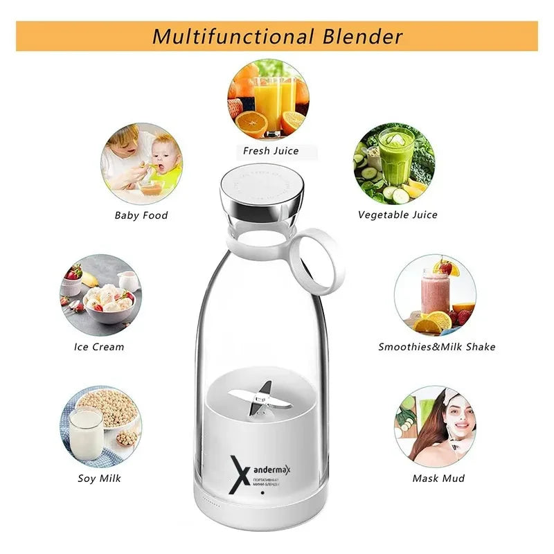 USB Rechargeable Mini Juicer Blender