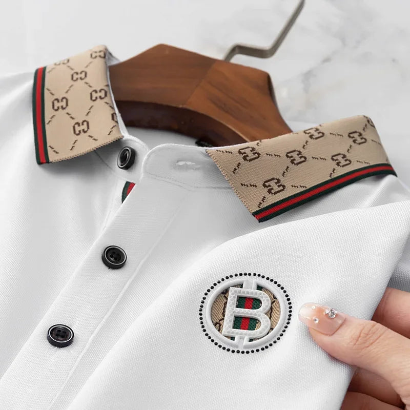 Men's 2025 Sleek Ice Silk Polo Tee
