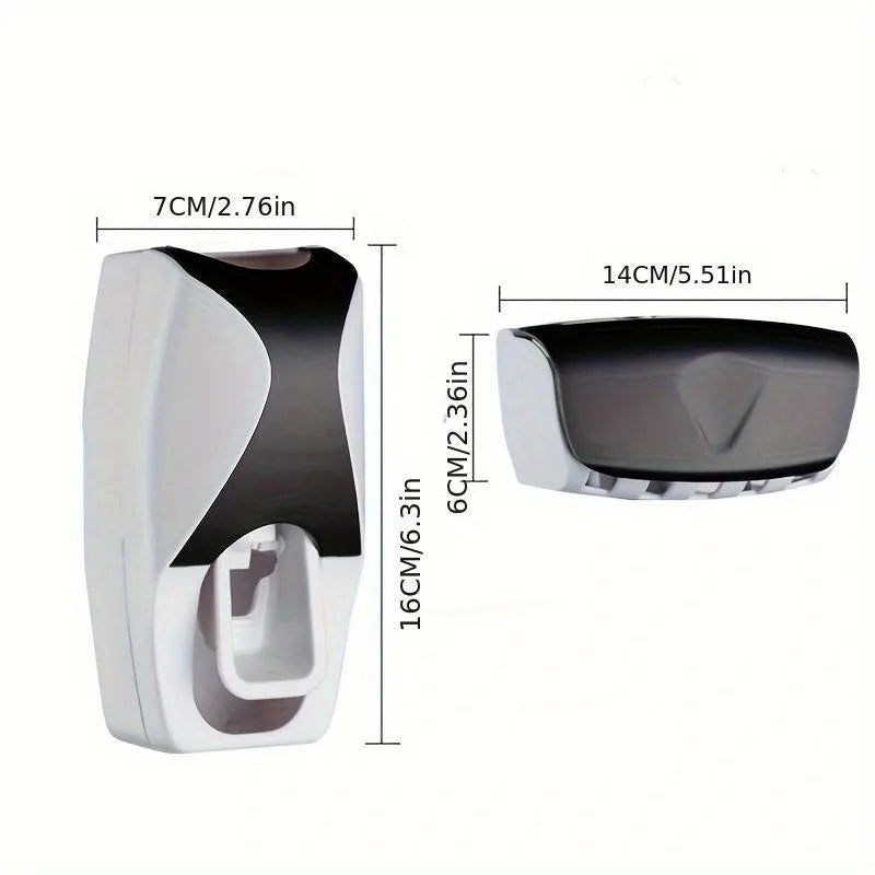 3-in-1 Bathroom Organizer – Toothbrush Holder, Dispenser & Cup Set
